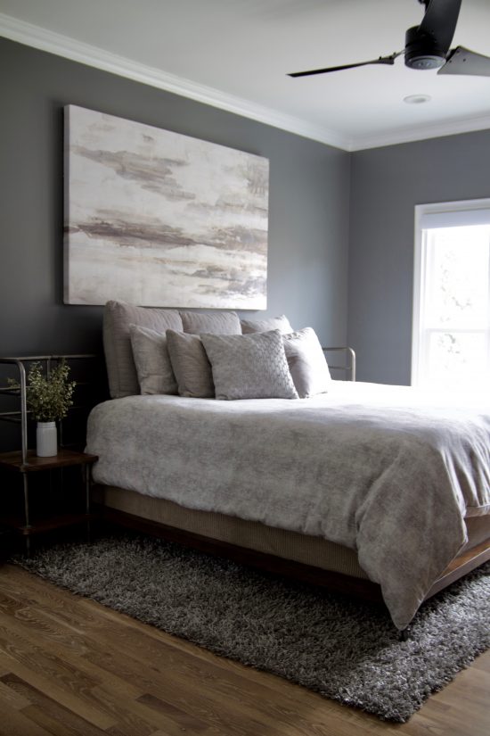 A Bellevue, Tennessee Interior Design Home Remodel Master Bed