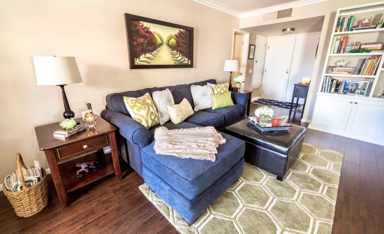 A Toluca Lake, California Interior Design Condo Living Room