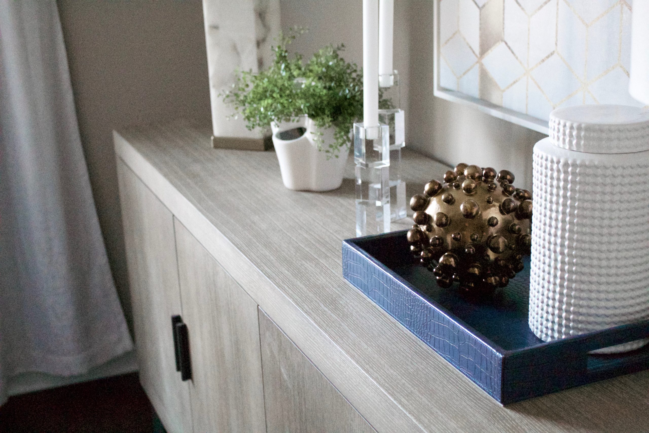 Transitional Glam Dining Room