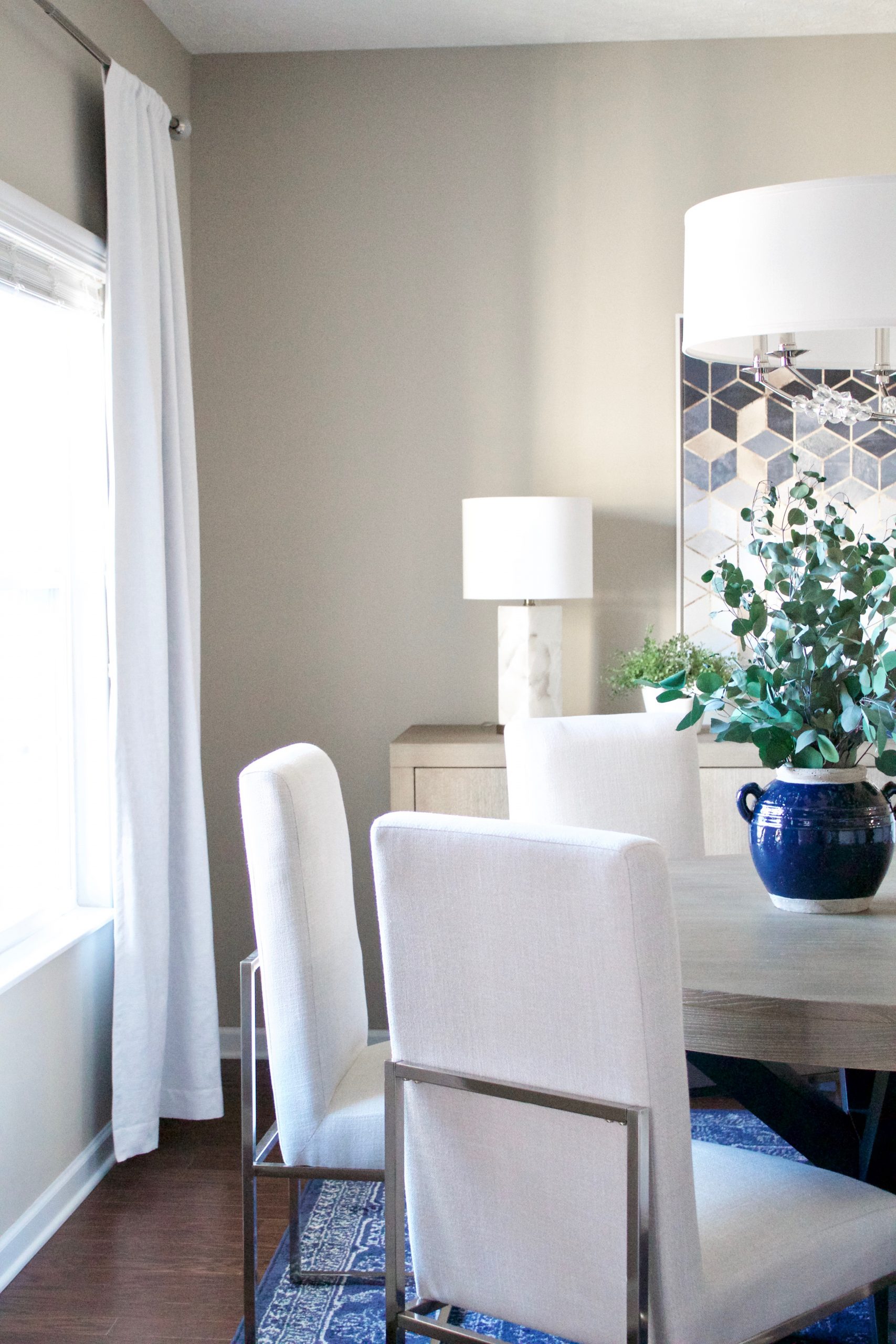 Transitional Glam Dining Room