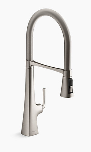 Graze Kitchen Faucet Brilliant Stainless