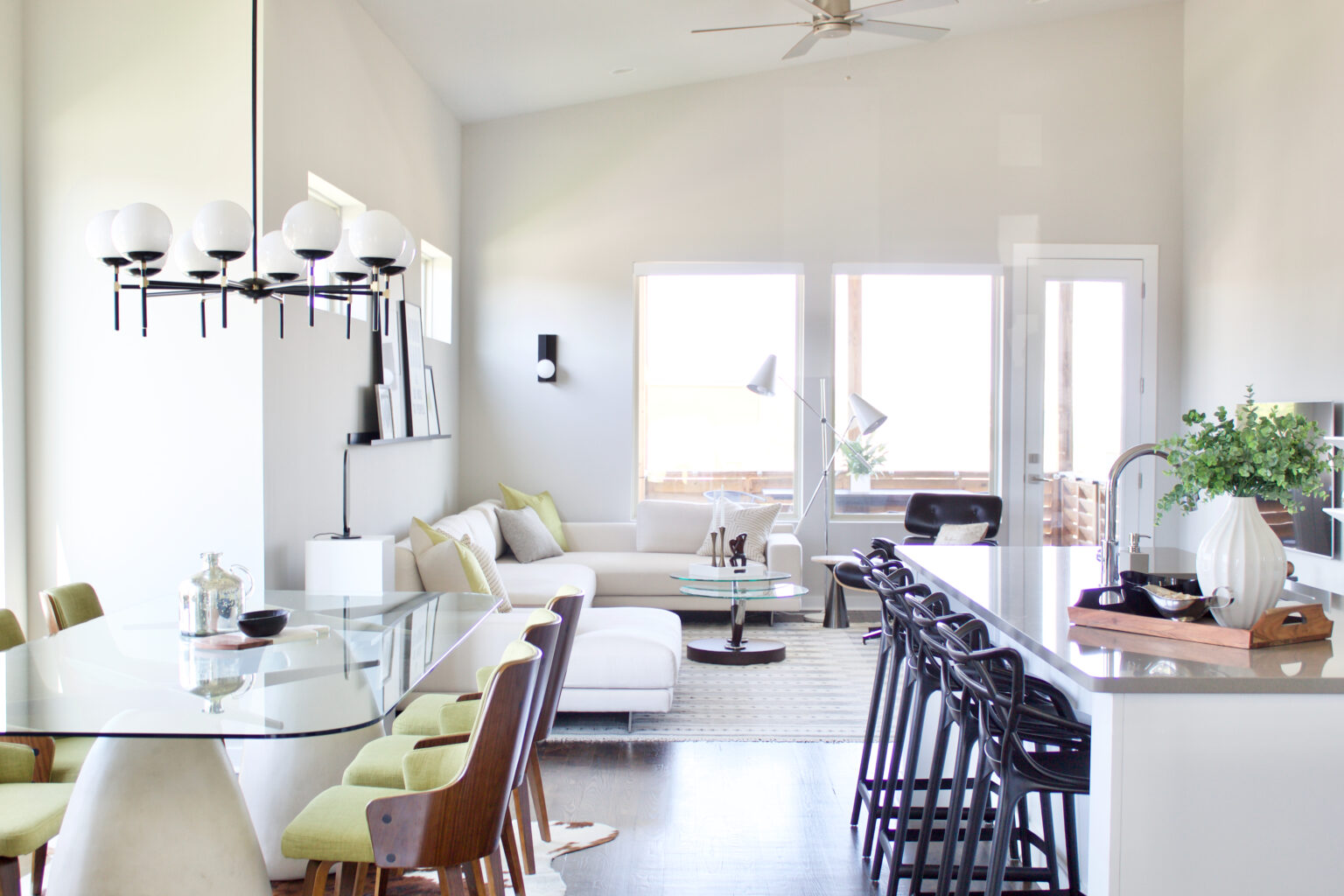 Boxwood Project Kitchen, Dining and Living — design by Christina Perry