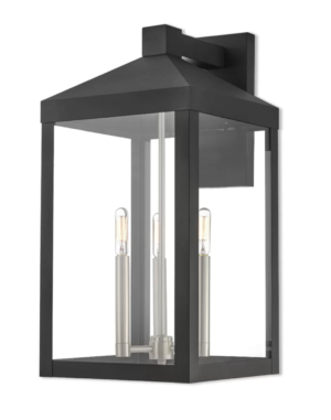 1800Lighting Nyack 21 Inch Tall 3 Light Outdoor Wall Light by Livex Lighting