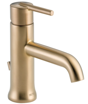 Build.com Delta Trinsic 1.2 GPM Single Hole Bathroom Faucet with Metal Pop-Up Drain Assembly – Limited Lifetime Warranty