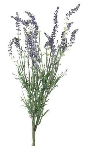 Etsy 18″ Artificial Lavender Flower Bush for Floral Arrangements, Vase Bouquet Container Pot Wreath Fillers-Artificial Faux Flowers-Floral Supply