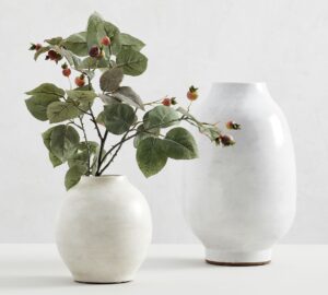 Pottery Barn Quin Handcrafted Ceramic Vases