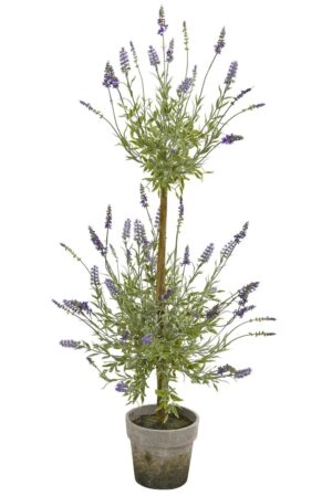 Nearly Natural 34” Lavender Topiary Artificial Tree