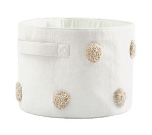 Pottery Barn Embroidered Dot Storage Bin