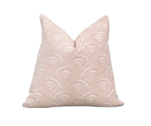 Etsy Blush Pink Global Brushed design “West Loop” Pillow Cover