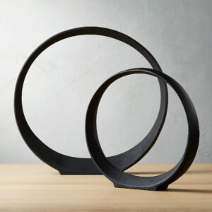 CB2 Metal Ring Sculpture