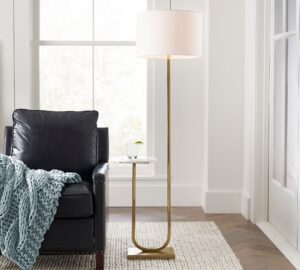 Pottery Barn Delaney Marble Floor Lamp (65″)