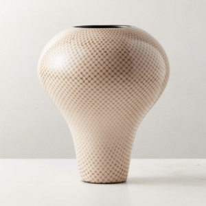 CB2 Fatalla White Terracotta Vase