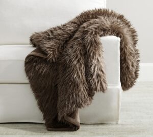 Pottery Barn Luxe Faux Fur Throw