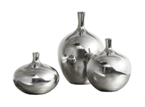 Wayfair Ansen Mirrored Ceramic Decorative Vases 3-piece set