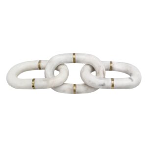 Wayfair White Marble Chain with Brass Inlay
